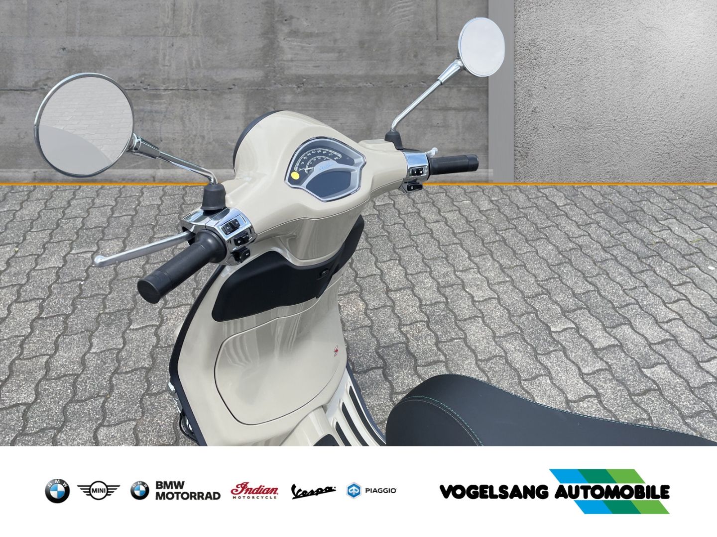 Fahrzeugabbildung Vespa Primavera 50 Modell 2024, LCD-Display, Black Par
