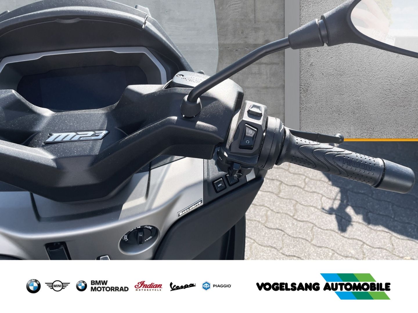 Fahrzeugabbildung Piaggio MP3 530 Exclusive, Rückfahrhilfe, Toter Winkel A